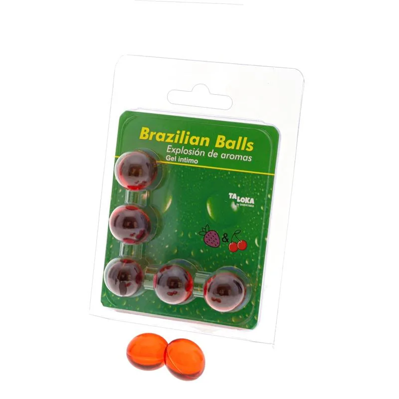 Kit de Massagem Brazilian Balls Morango e Cereja — 5 Bolas