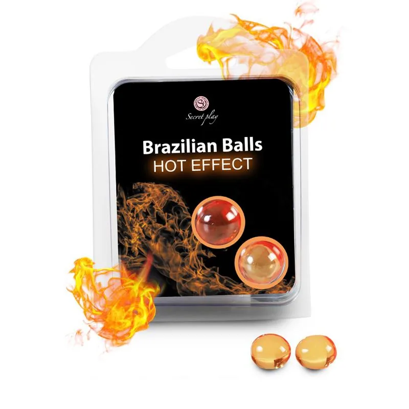 Kit de Massagem Secret Play Brazilian Balls Efeito Calor 2 Bolas
