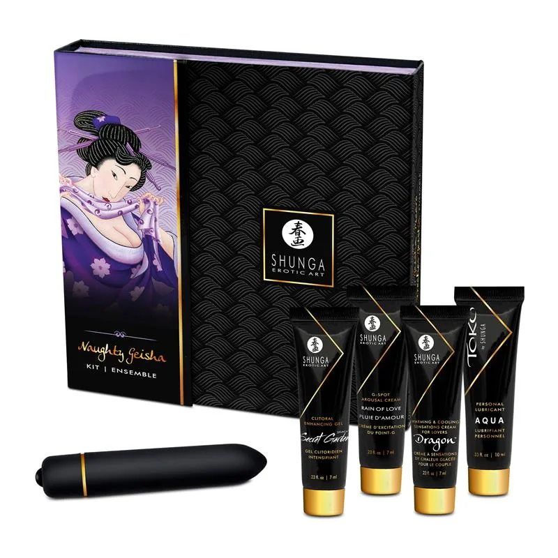Kit de Massagem Segredos de uma Gueixa Coquine Shunga