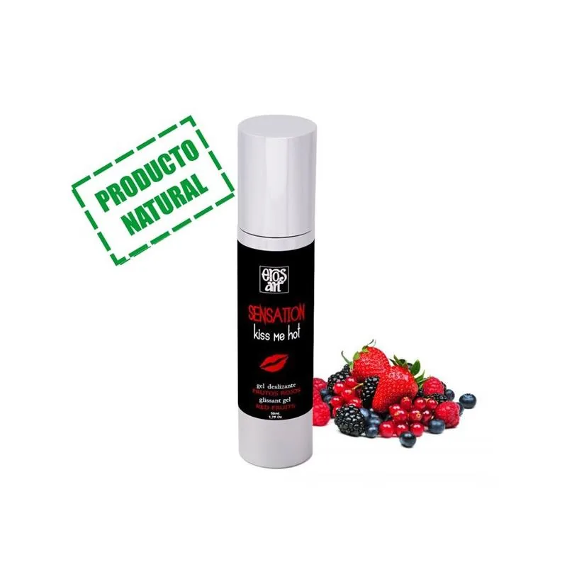 Lubrificante de Água Sabor Frutos Vermelhos Efeito Calor 50 ml Erosart