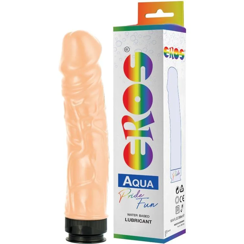Lubrificante de Água Aqua em Frasco Pénis 300 ml Eros Pride
