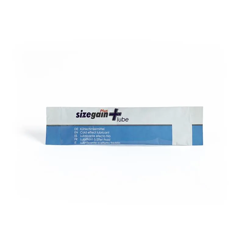 Lubrificante de Água Efeito Frio Sizegain 10 Monodoses 5 ml 500 Cosmetics — vista 2 de 2