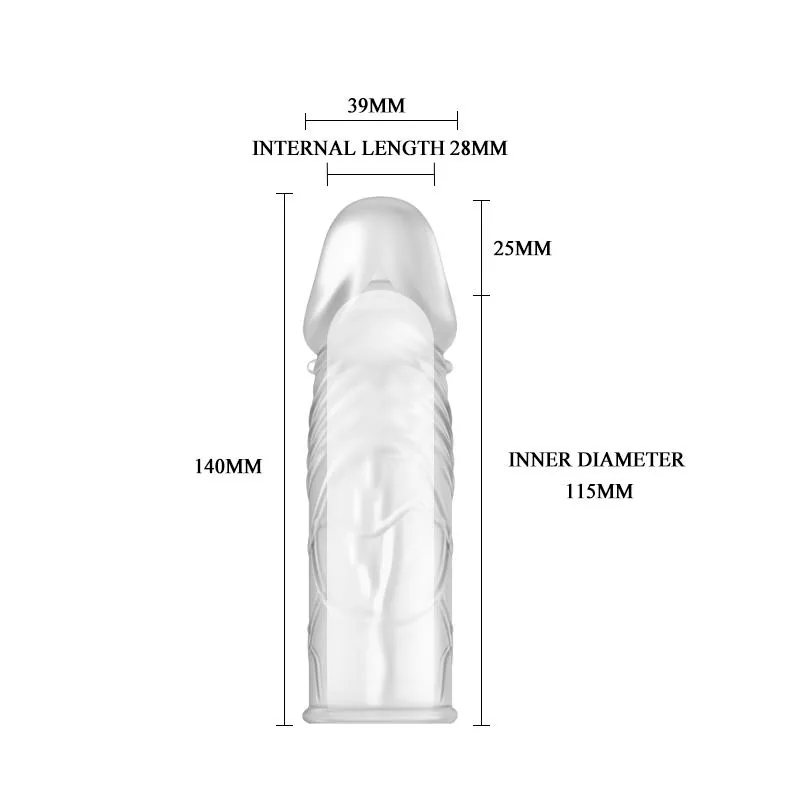 Manga Peniana Baile Transparente 14 cm — vista 4 de 5