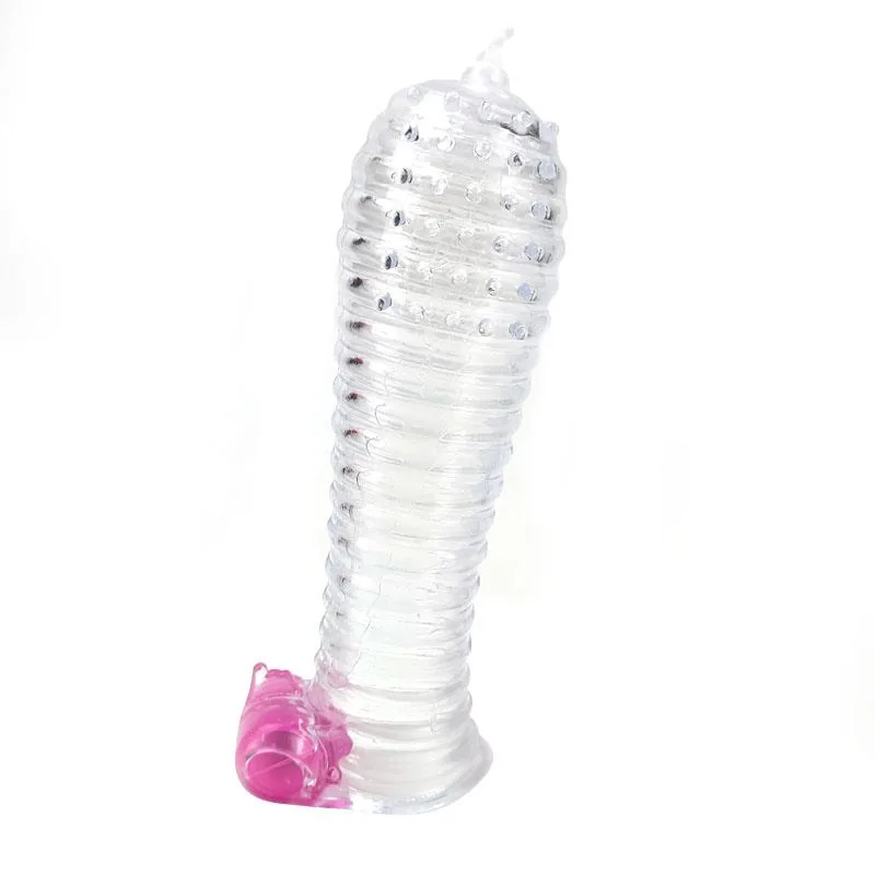 Manga Peniana com Vibração A-Gusto Transparente 14,5 cm — vista 2 de 6