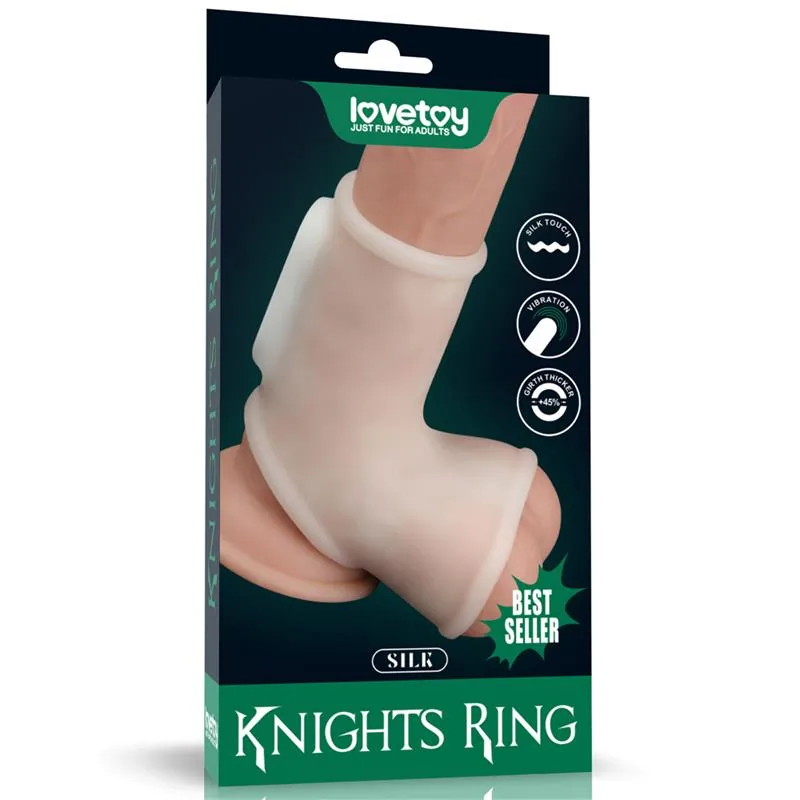 Manga Peniana e de Testículos com Vibração Silk Knights Lovetoy