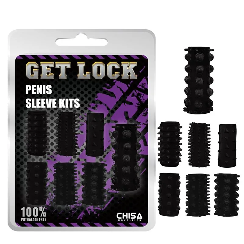 Manga Peniana Kit 2 Peças Chisa Preto