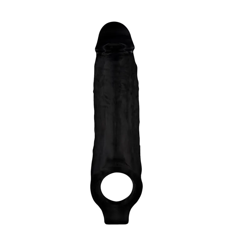 Manga Peniana Mighty com Apoio para os Testículos Chisa 22 cm Preta