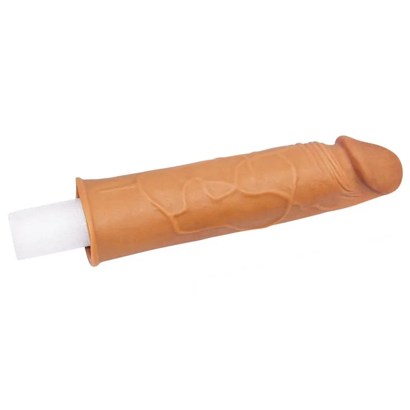 Manga Peniana Pleasure X Tender LV1050 Lovetoy 17 cm Castanha — vista 2 de 6