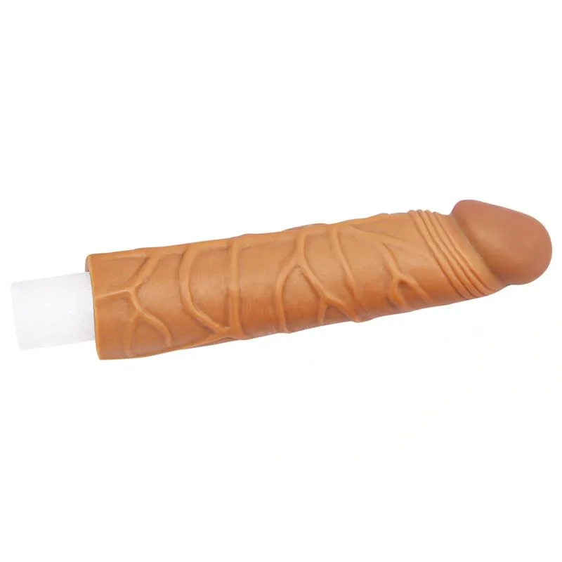 Manga Peniana Pleasure X Tender LV1051 Lovetoy 17 cm Castanha — vista 2 de 6