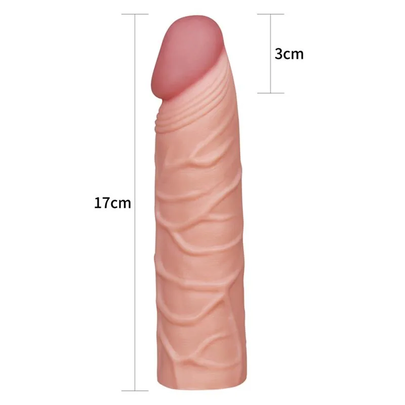 Manga Peniana Pleasure X Tender LV1051F Lovetoy 17 cm Natural — vista 5 de 6