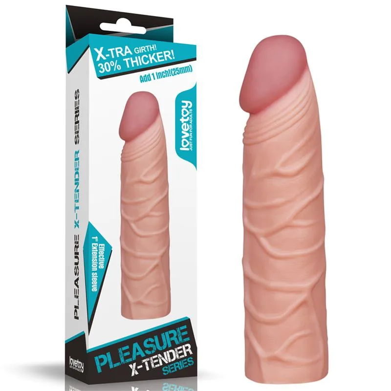 Manga Peniana Pleasure X Tender LV1051F Lovetoy 17 cm Natural — vista 6 de 6