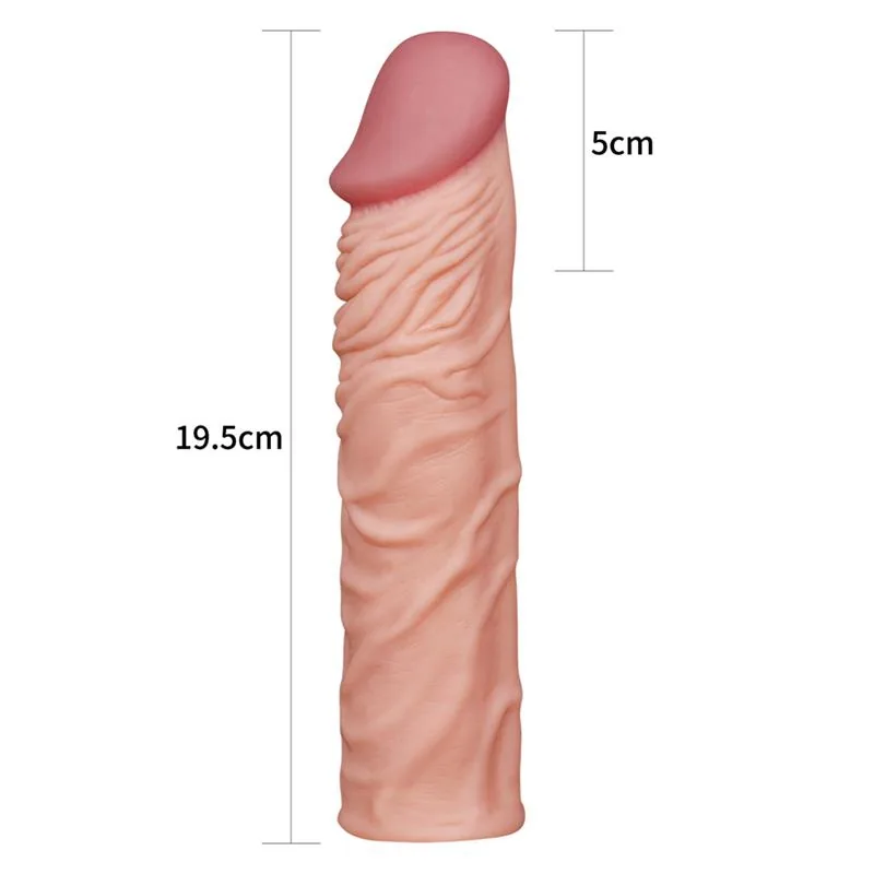 Manga Peniana Pleasure X Tender LV1052-F Lovetoy 18,5 cm Natural — vista 5 de 6