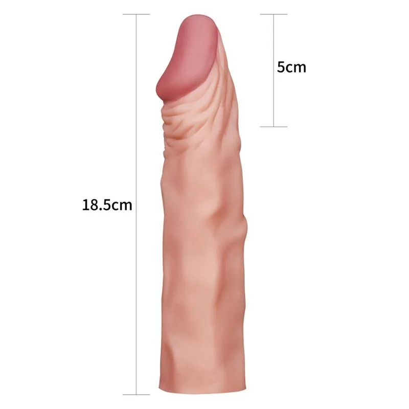 Manga Peniana Pleasure X Tender LV1053-F Lovetoy 18,5 cm Natural — vista 5 de 5