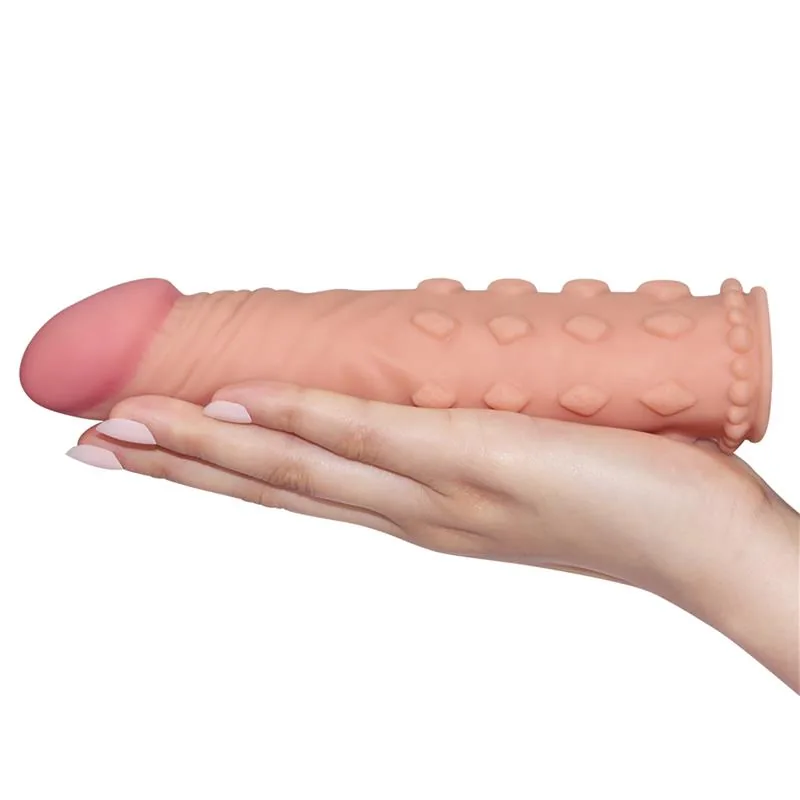 Manga Peniana Pleasure X Tender LV1054-F Lovetoy 18 cm Natural — vista 3 de 6