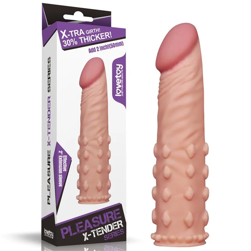 Manga Peniana Pleasure X Tender LV1054-F Lovetoy 18 cm Natural — vista 6 de 6
