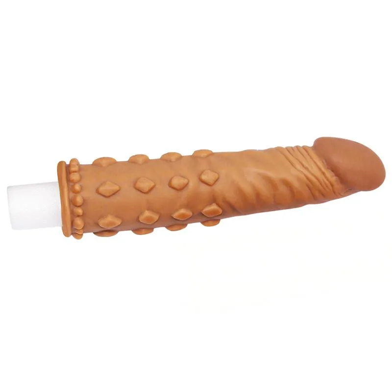Manga Peniana Pleasure X Tender LV1054 Lovetoy 18 cm Castanha — vista 2 de 6