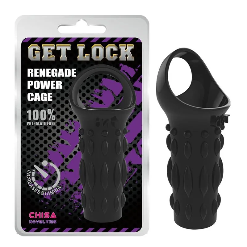Manga Peniana Texturada Chisa 11,5 cm Preto