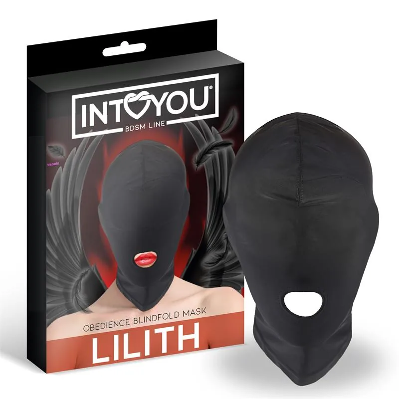 Máscara Lilith com Abertura na Boca IntoYou Preta