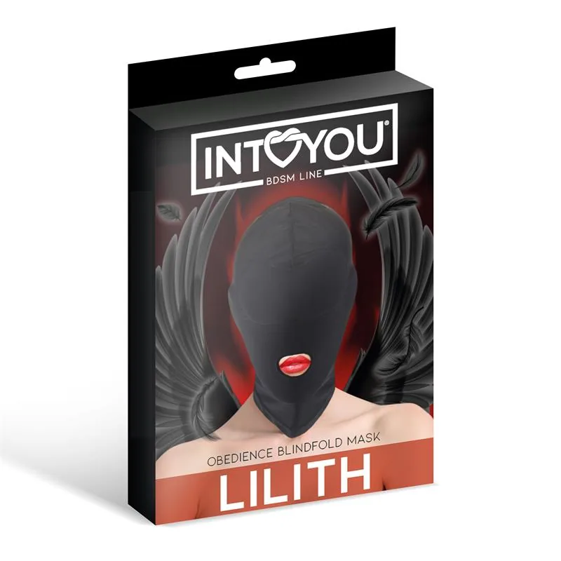 Máscara Lilith com Abertura na Boca IntoYou Preta — vista 2 de 3