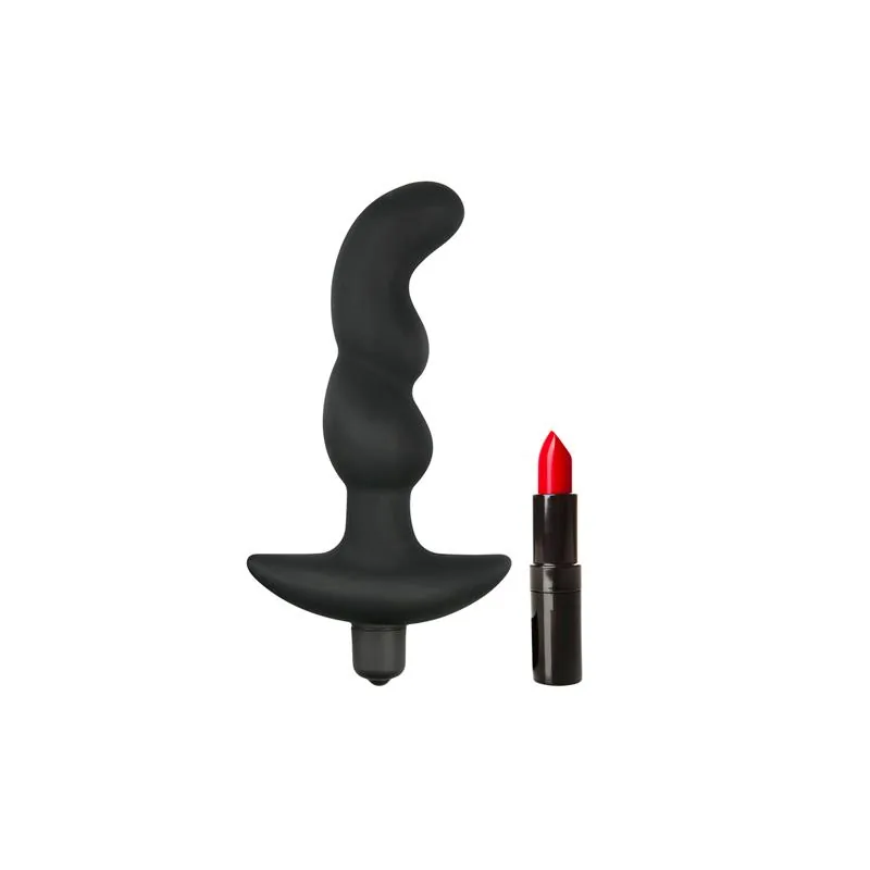 Massajador de Próstata em Silicone com Vibração Preto Easytoys — vista 4 de 5