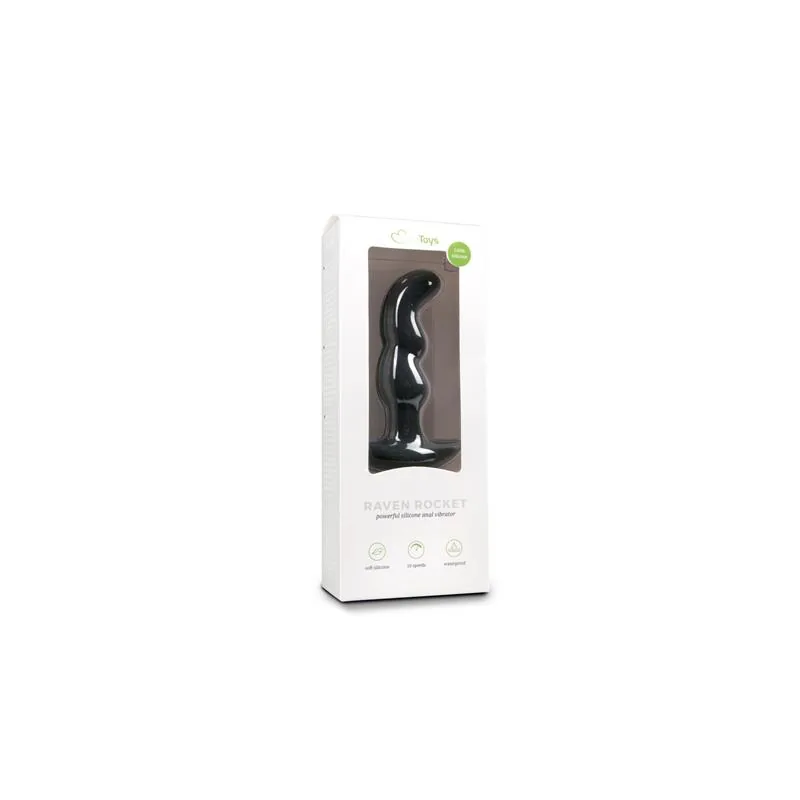 Massajador de Próstata em Silicone com Vibração Preto Easytoys — vista 5 de 5