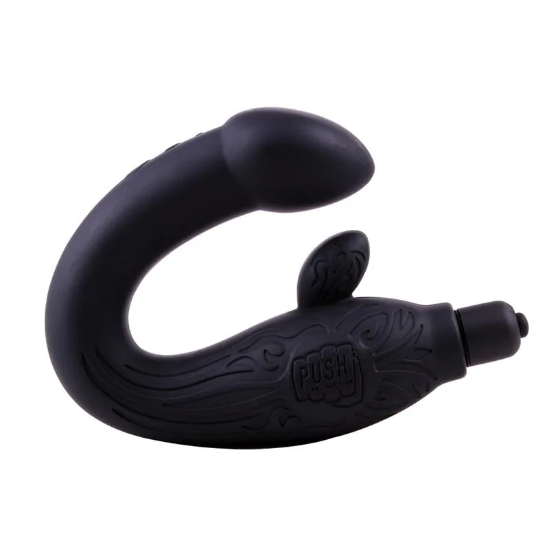 Massajador de Próstata em Silicone 29 cm Preto Chisa