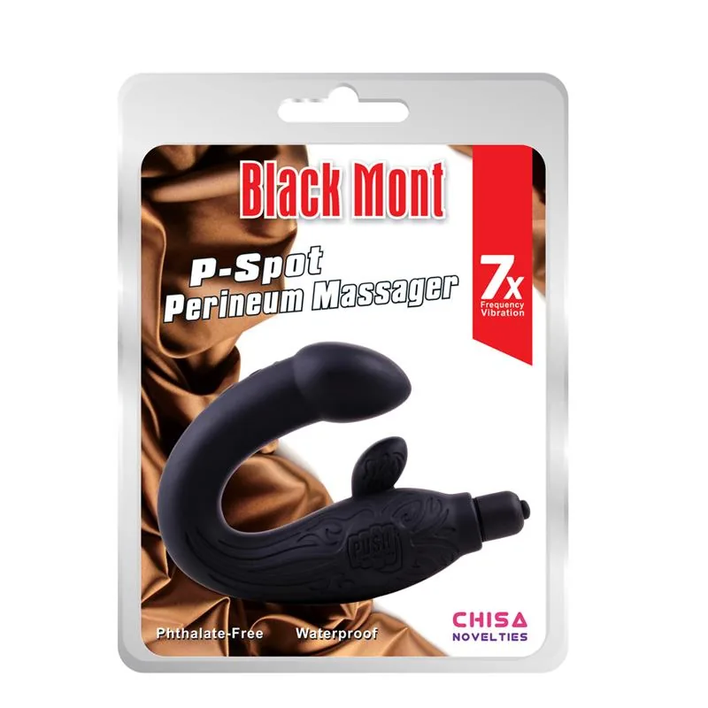 Massajador de Próstata em Silicone 29 cm Preto Chisa — vista 2 de 4