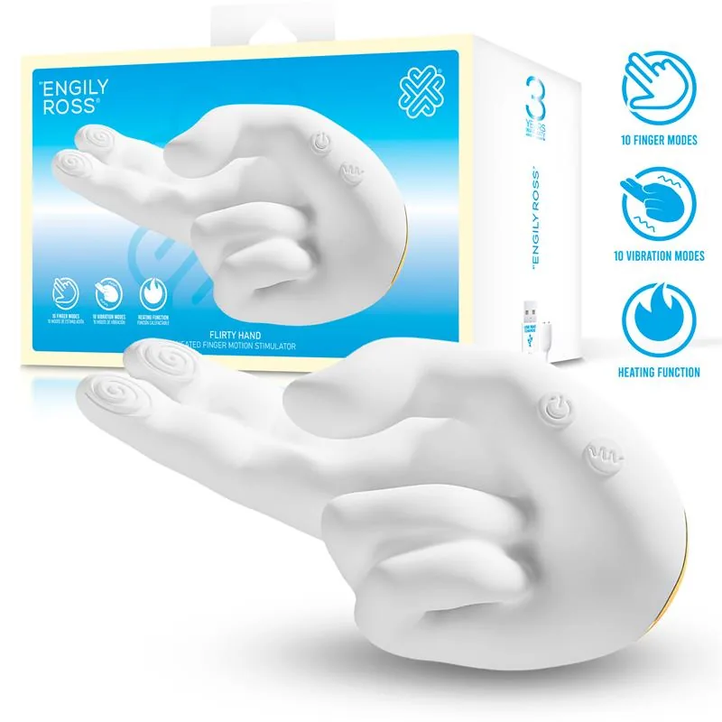 Flirty Hand Estimulador Dedo com Calor