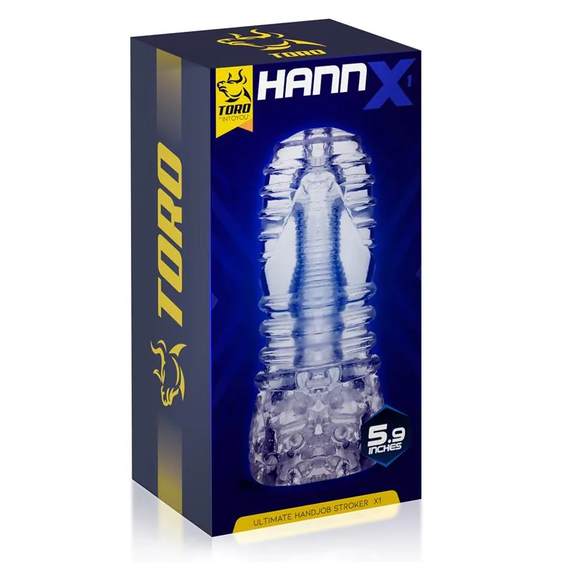 Masturbador Manual Hannx1 Ultimate Open Concept Minothor Translúcido 5.9 — vista 2 de 3