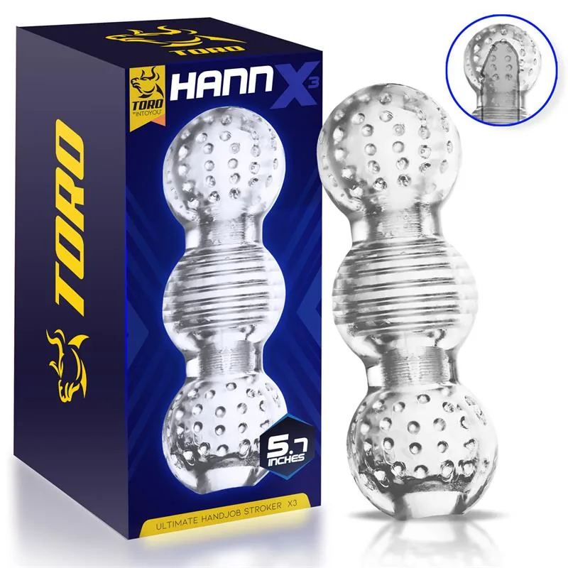 Masturbador Manual Hannx3 Ultimate Minothor Translúcido 5.7