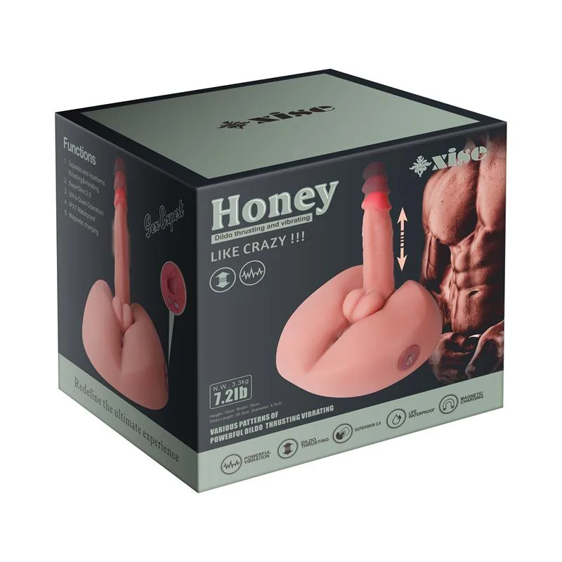 Honey Masturbador Vibração e Vaivém 3,2 kg — vista 2 de 3