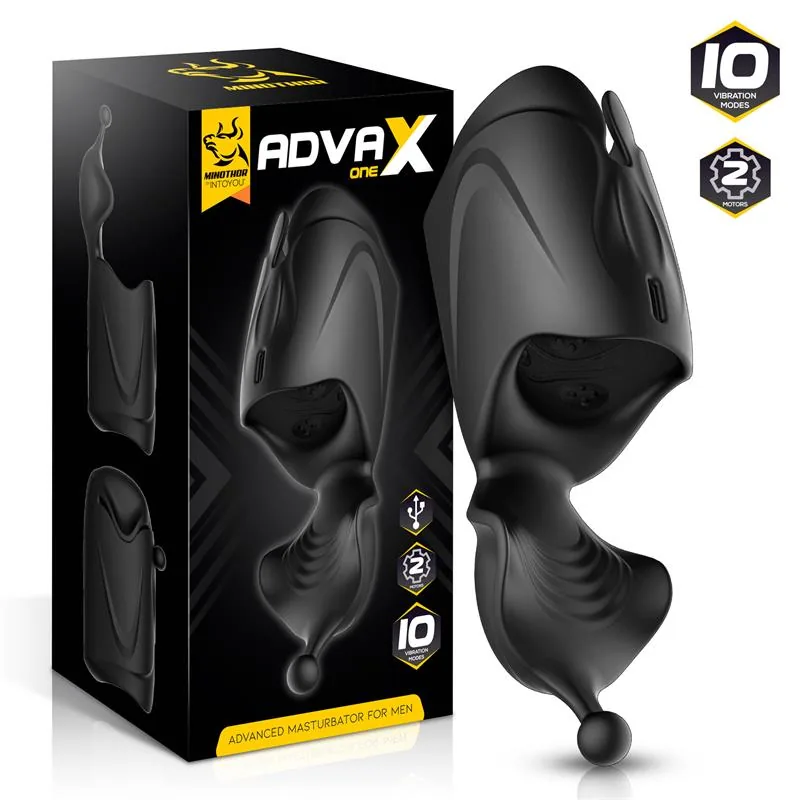 Masturbador AdvaX One Vibratório Duplo Motor Flexível