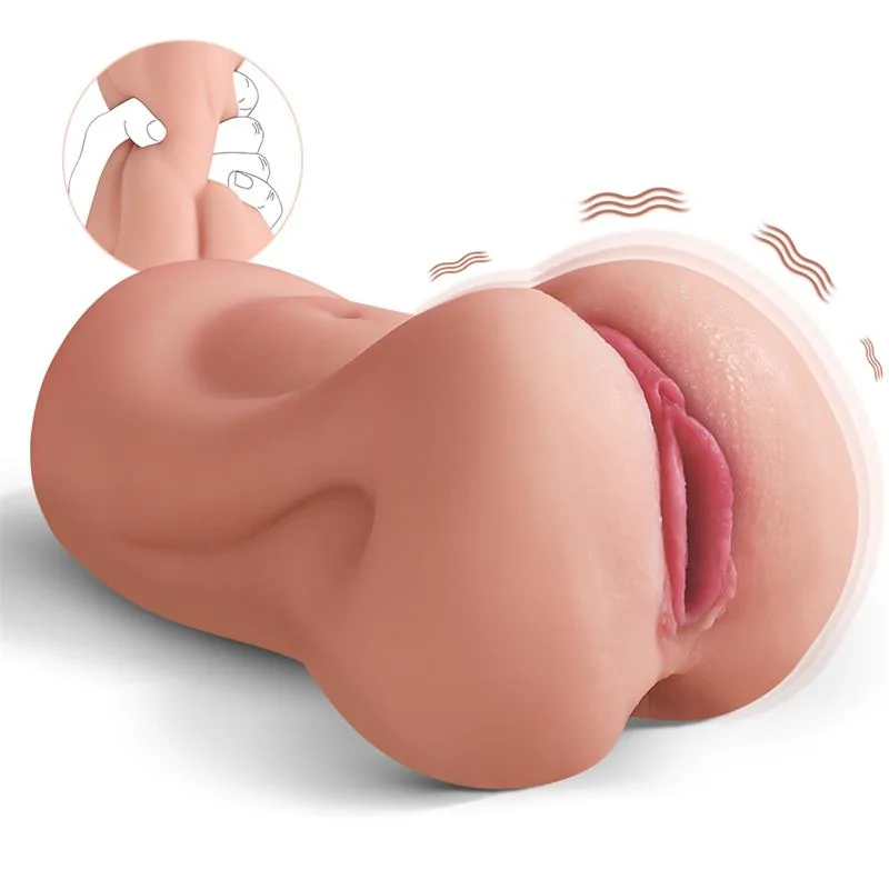 Masturbador Agatha com Vibração 18,5 cm — vista 2 de 3