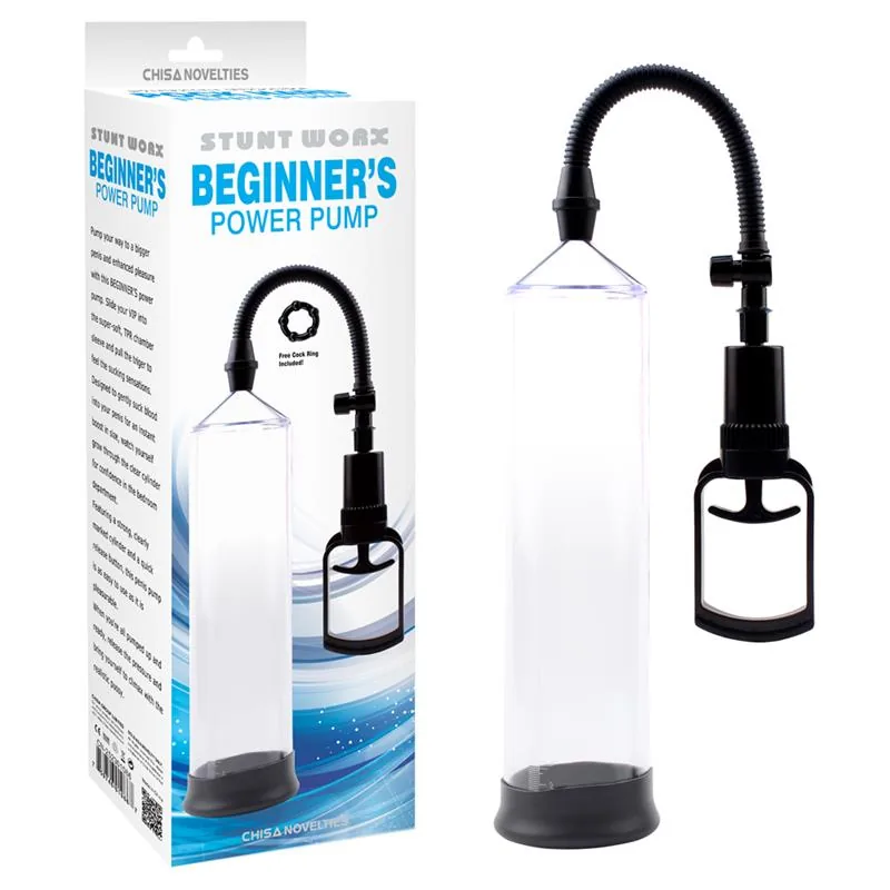 Masturbador Beginners Power Pump com Cilindro Transparente 21 cm — vista 2 de 2