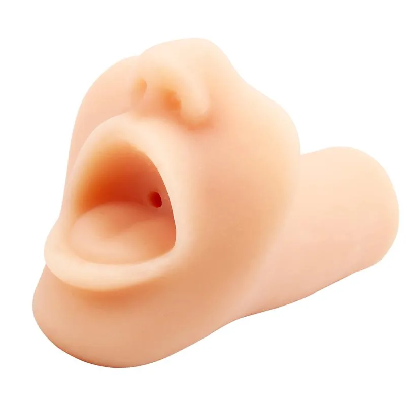 Masturbador Boca com Língua Taco Woooo 15 cm