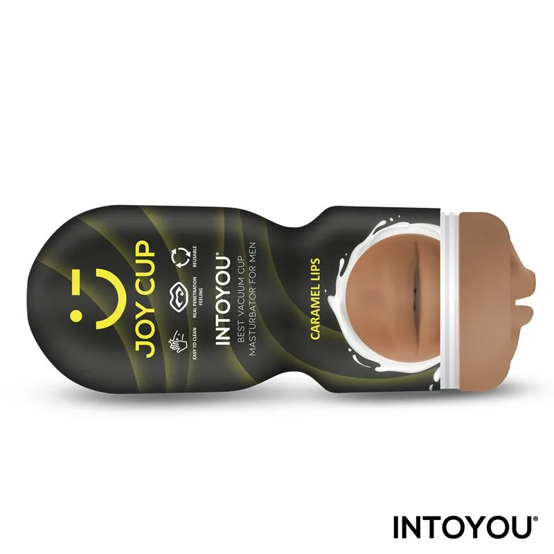 Masturbador Boca Provocadora Caramelo (JOY CUP) — vista 3 de 3