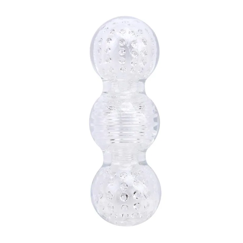 Masturbador Crystal Hand Job com Relevos Internos 14,7 cm — vista 2 de 3