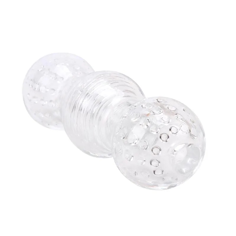 Masturbador Crystal Hand Job com Relevos Internos 14,7 cm — vista 3 de 3