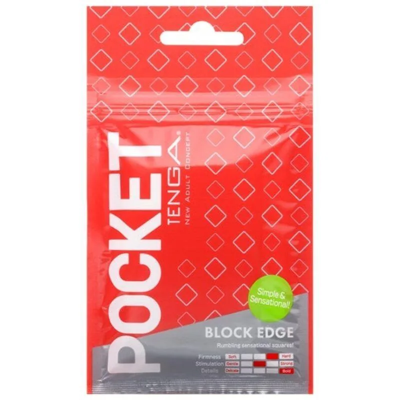 Masturbador de Bolso Tenga Pocket Block Edge