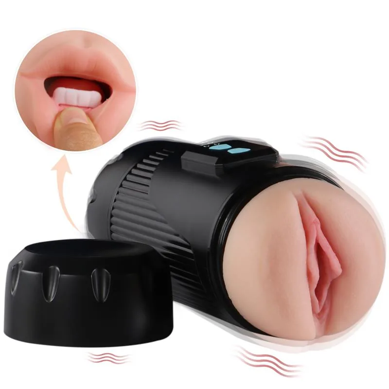 Masturbador Duplo Vagina e Boca Kay 21,5 cm — vista 2 de 3