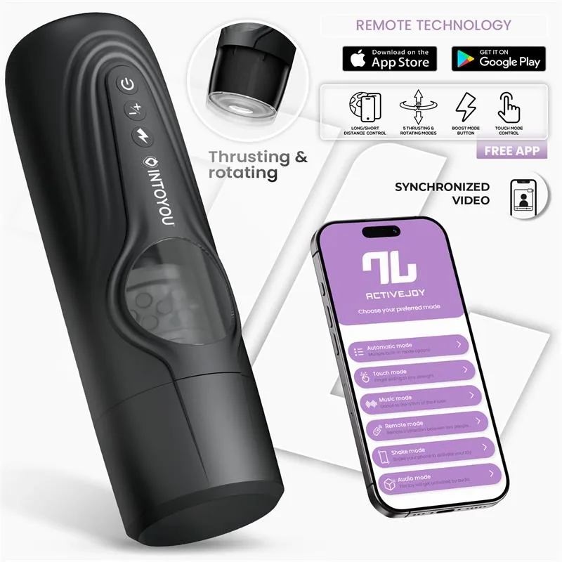 Masturbador Egor Automático com Rotação e Vaivém e App 27,8 cm