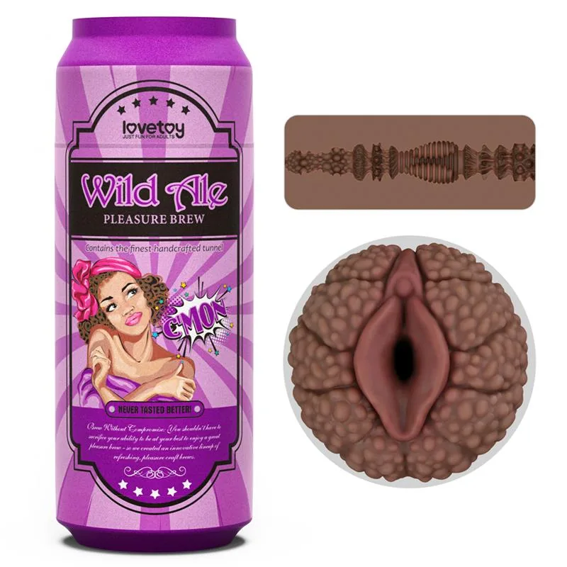 Masturbador Lata Wild Ale Vagina Texturada 19,8 cm