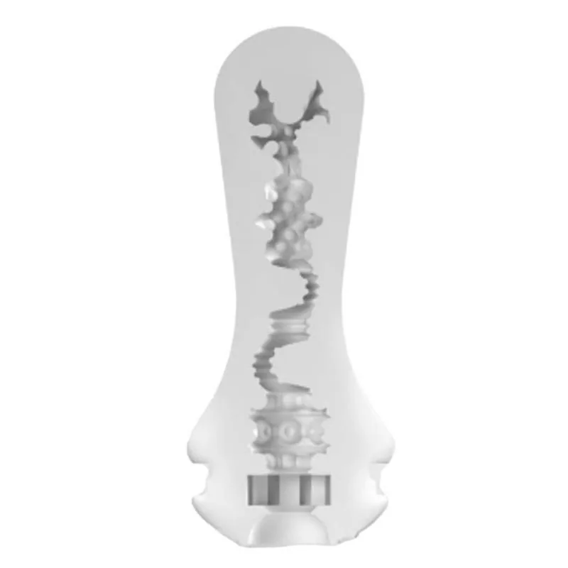 Masturbador Manual Tenga Flex Bubbly Azul 16,5 cm — vista 3 de 3