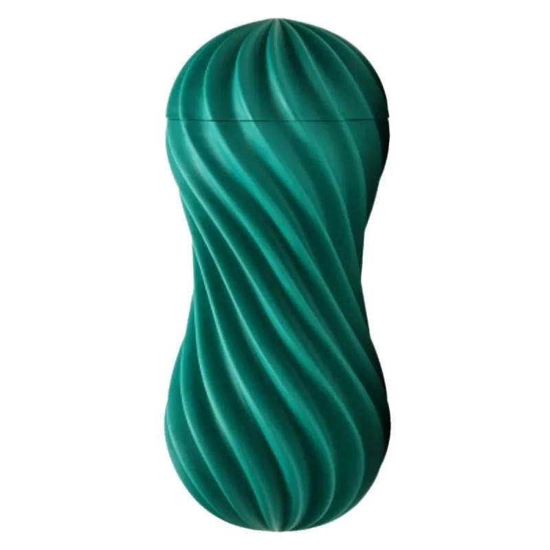 Masturbador Manual Tenga Flex Fizzy Verde 16,5 cm