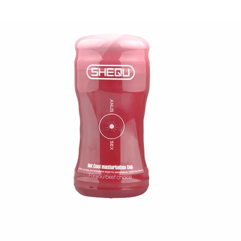 Masturbador Masculino Ânus Vermelho 15,6 cm — vista 2 de 2