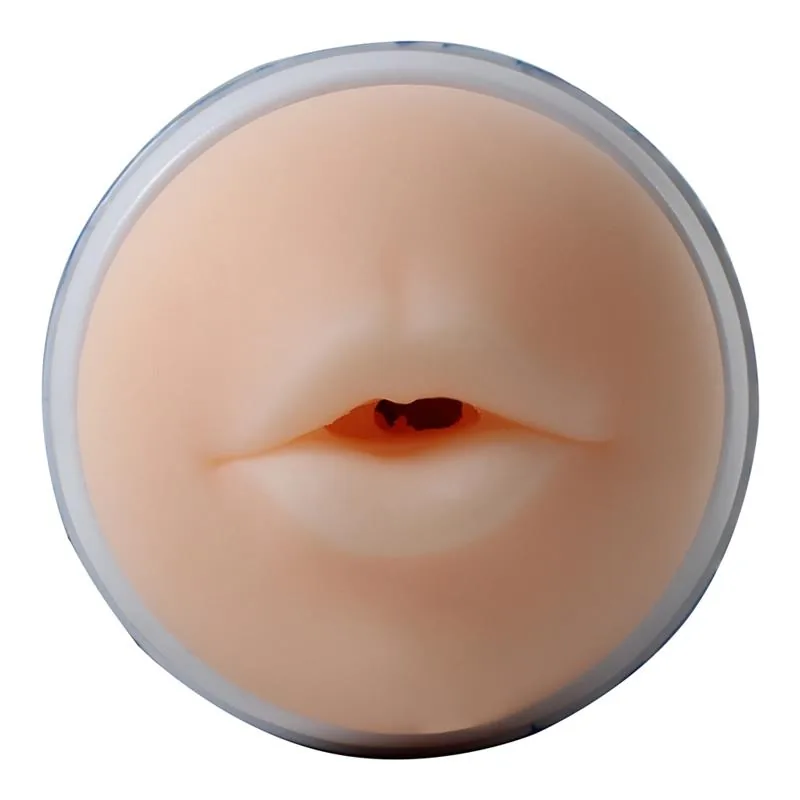 Masturbador Masculino Boca Azul 15,6 cm