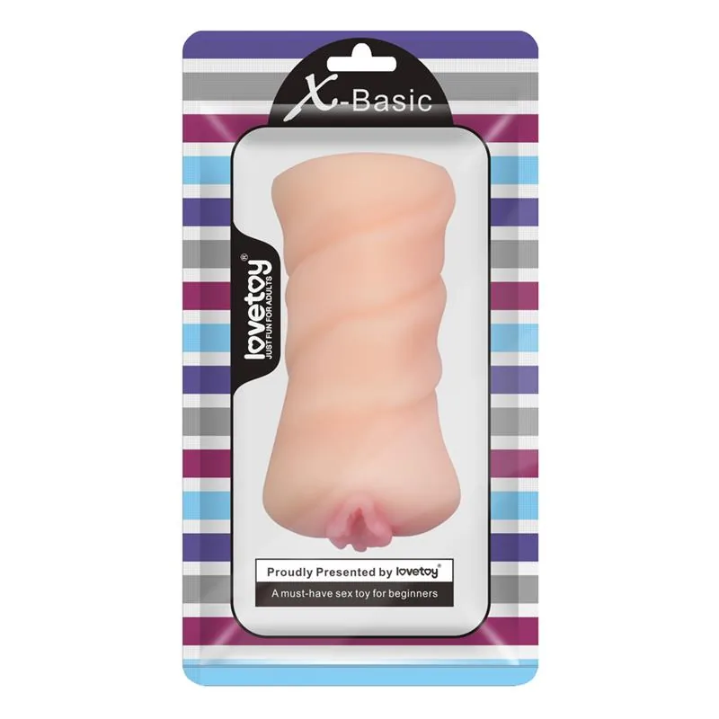 Masturbador Masculino X-Basic Pocket Pussy Natural 13 cm — vista 3 de 3