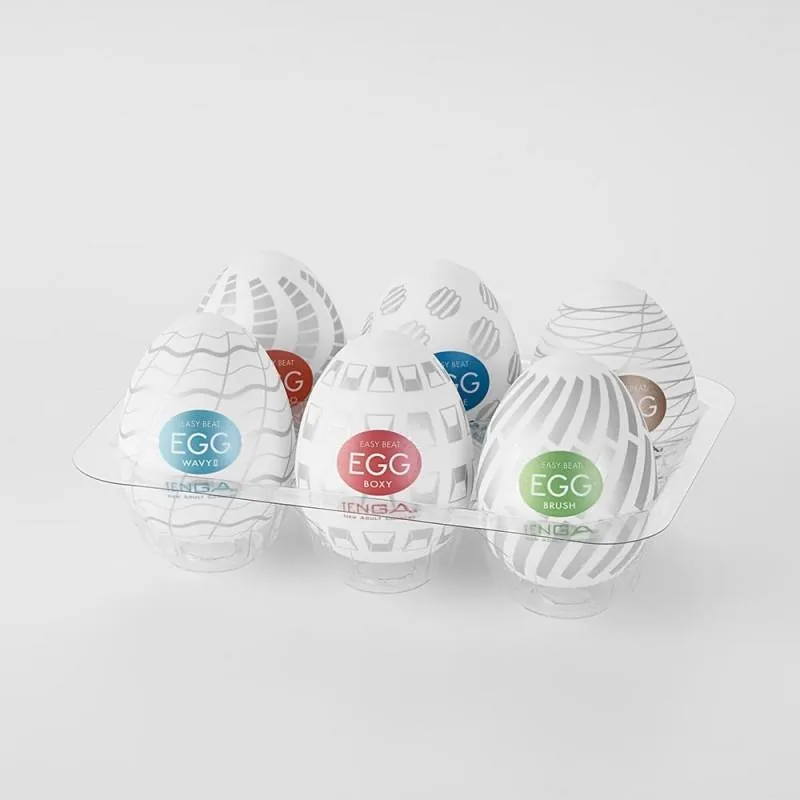 Masturbador Pack 6 Ovos Tenga Egg Sortidos