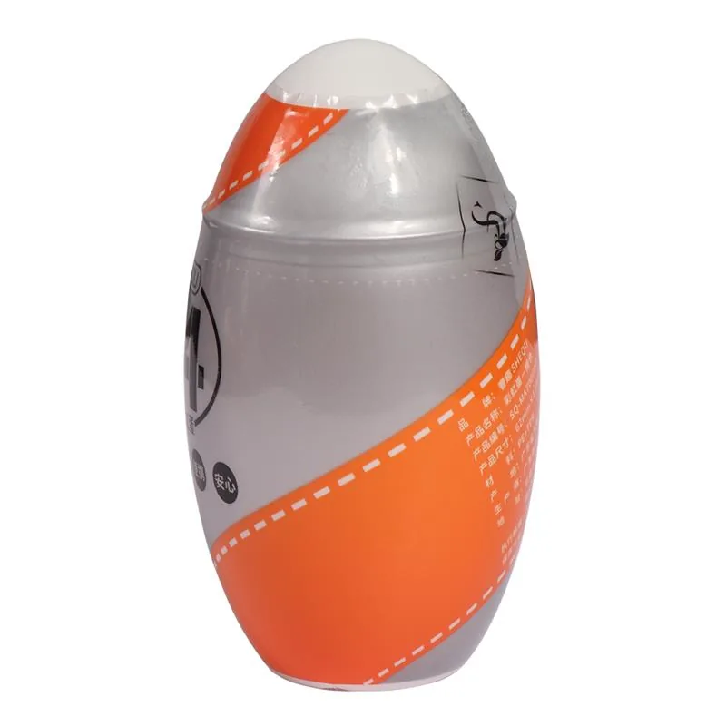 Masturbador Rainbow Shequ Laranja 13 cm — vista 3 de 3