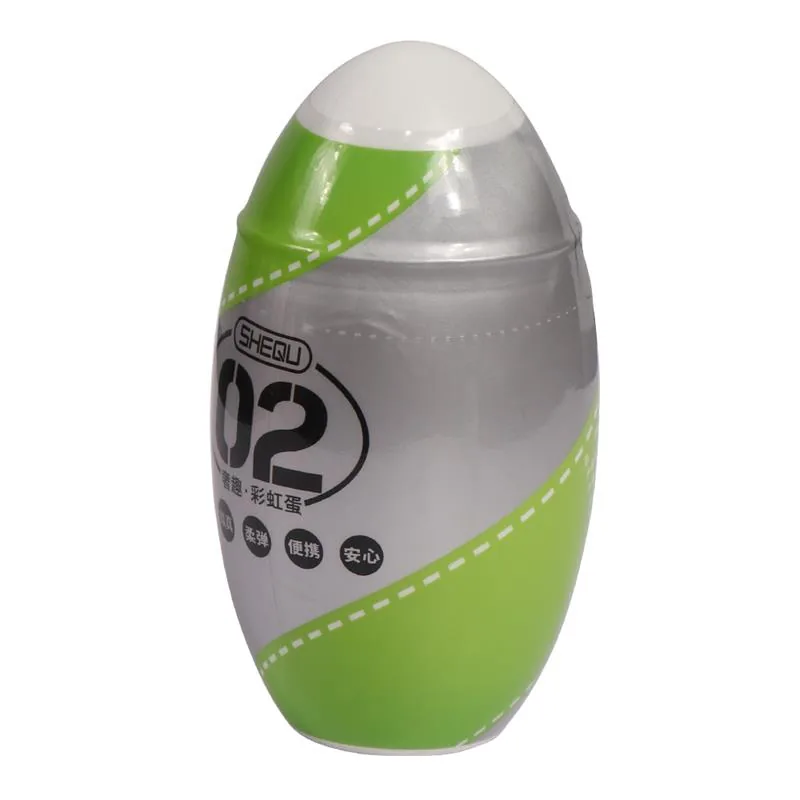 Masturbador Rainbow Shequ Verde 13 cm — vista 2 de 3